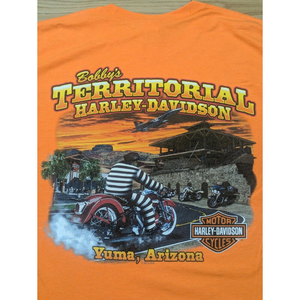 Harley‎ Davidson Bobbys Territorial Yuma Arizona Work Ride Hard T-Shirt Mens M